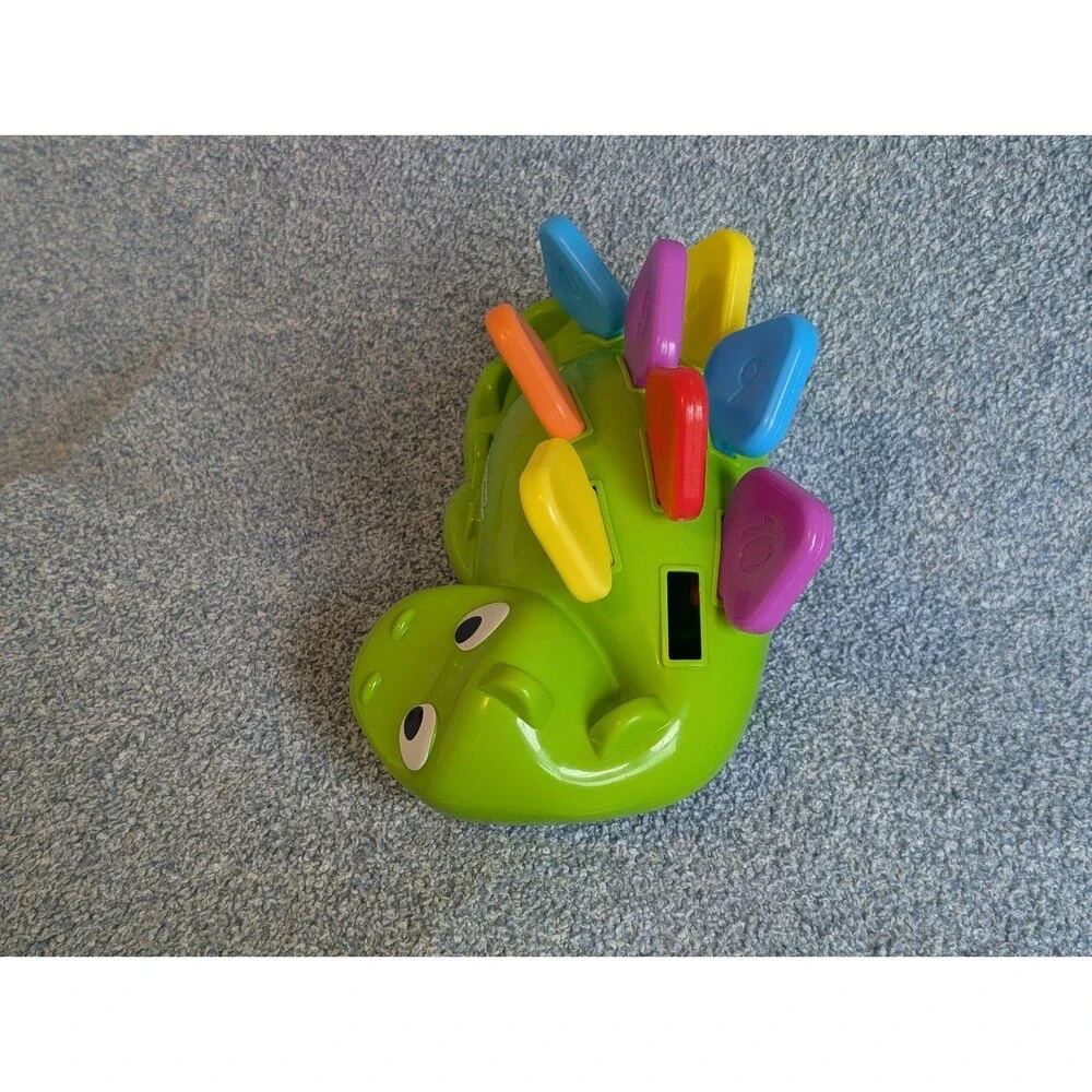 Learning Resources Steggy The Fine Motor Dinosaur Number Color Shape Sorter Toy